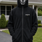 GHOSTED Skull Mask Zip-Up Hoodie